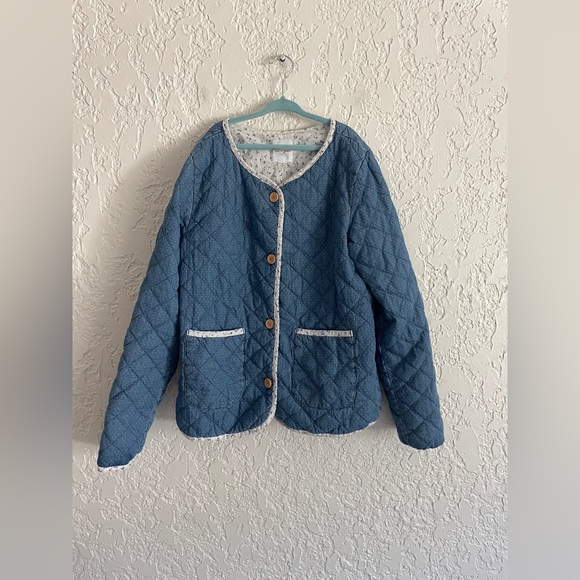 Cat & Jack Other - Cat & Jack RARE Cottagecore Quilted Patchwork Floral Jacket - XL 14/16